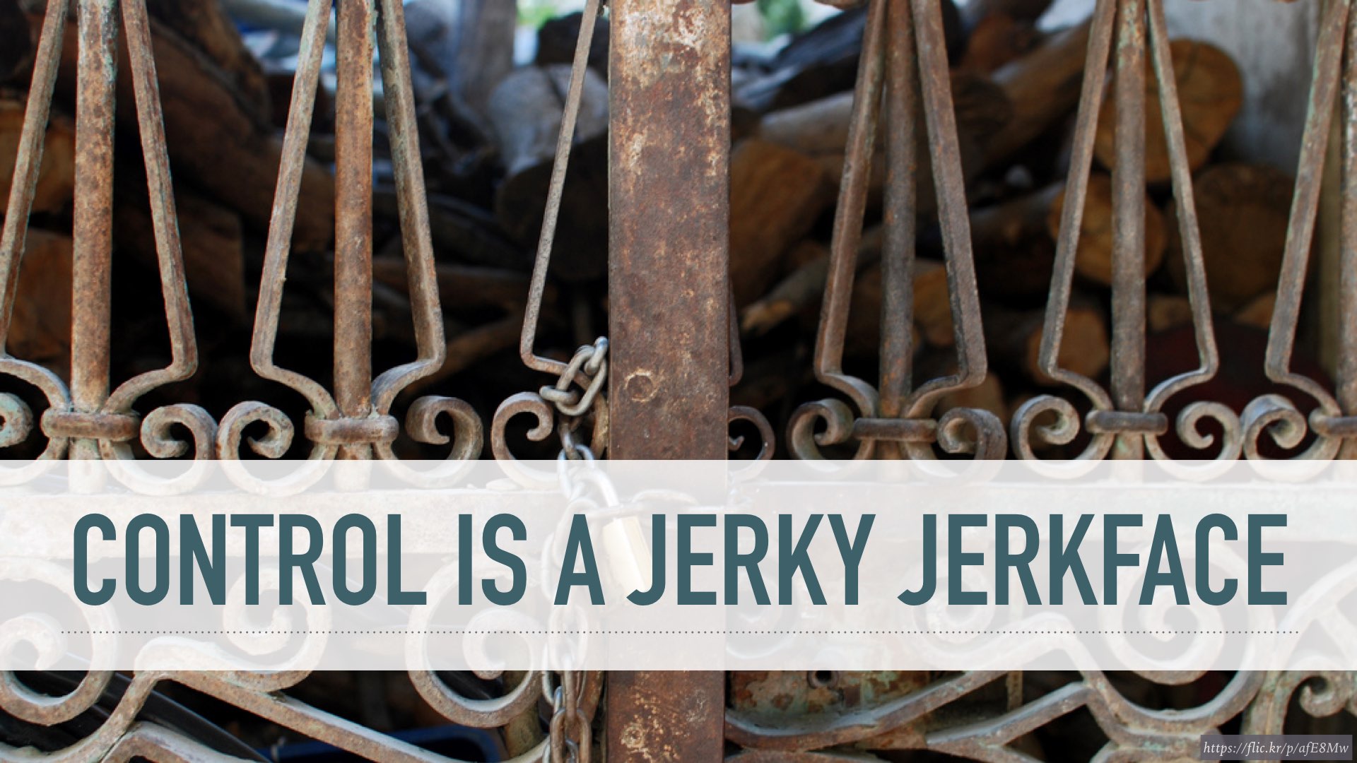 control is a jerky jerkface